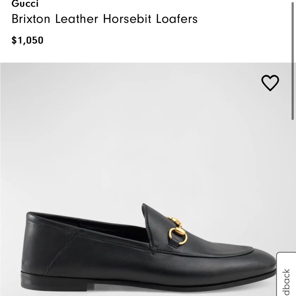 Gucci Brixton Loafer Black Size 38.5